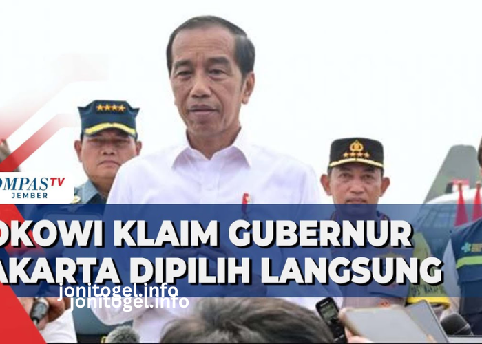Jokowi Saya Setuju Gubernur Jakarta Dipilih Langsung